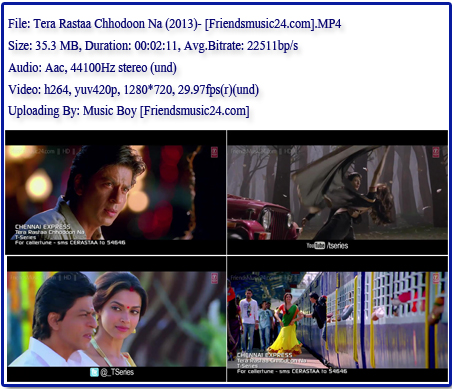 Chennai Express Hd Movie Video Songs Free Download